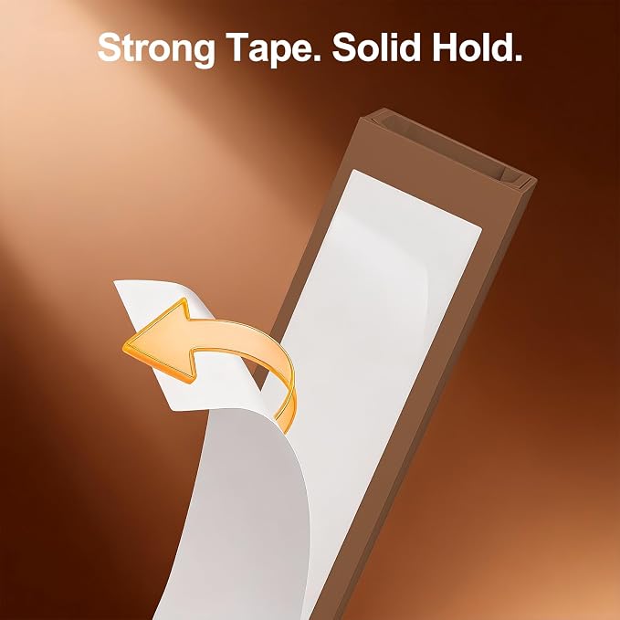 Yecaye Cord Covers for Wires on Wall, W0.95in H0.55in, Cherry | TV Cord Hider - Image 6