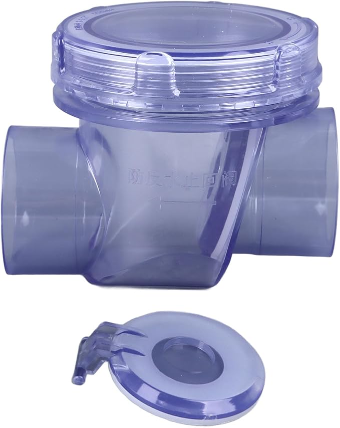 PVC Inline Check Valve, Toilet Non Return Valve Convenient Effective One Way - Image 5
