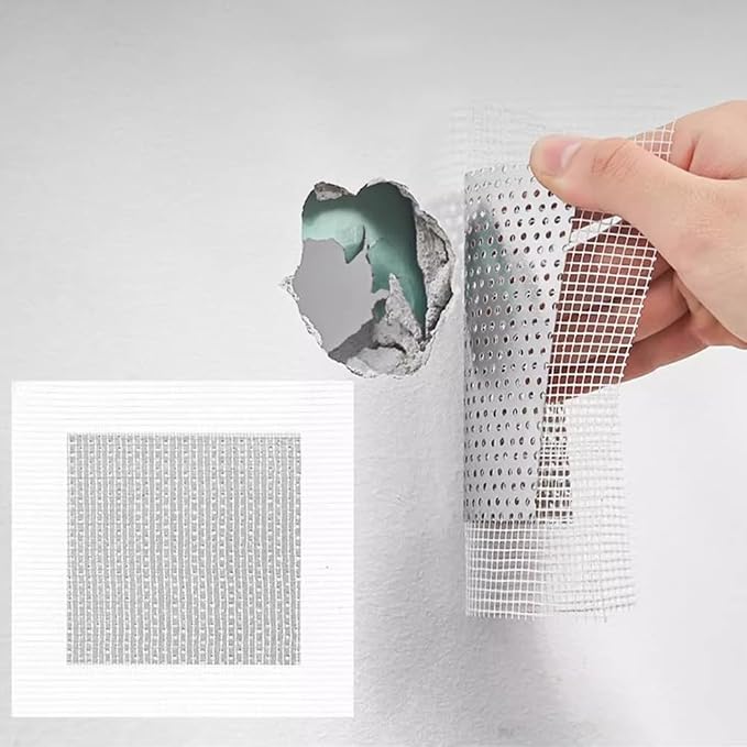 6pcs Drywall Repair Kit, Fiberglass Mesh & Aluminum Metal, - Image 3
