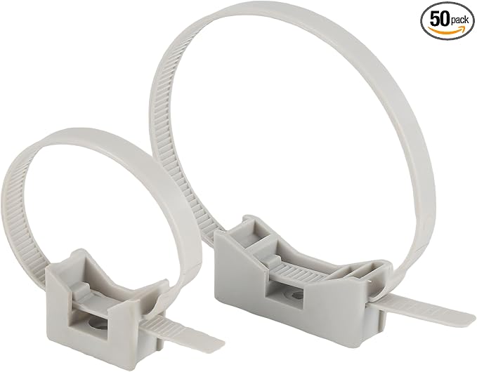 Pipe Wall Bracket with Zip Ties Mount, PVC Pipe Suspension Hanger, Pipe Clamps by Unknown