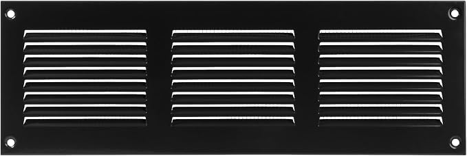 12 x 4 Inch Black Galvanized Steel Return Air Register Vent Cover, AC Vent Cover - Image 6