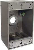 Hubbell-Bell 5320-0 Single Gang 3-1/2-Inch Outlets Weatherproof Box Gray 1 Gang by BELL