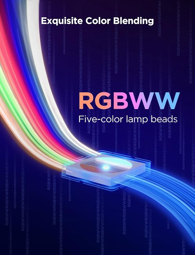 Govee RGBWWIC LED Strip Light 2 Pro 32.8ft, Smart Control, WiFi | Work - Image 5