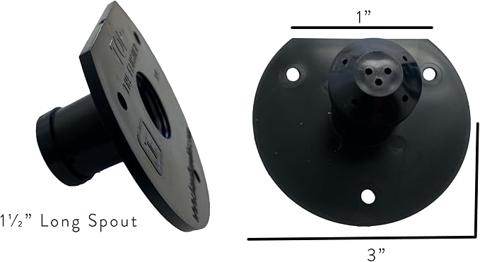 | 009-00001 RV Waste Water Sewer Tank Flusher Fitting | Sprayer Rinser Flush - Image 2