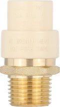 EFIELD 1/2"CPVC X 1/2"Male Thread NPT Transition Coupling, Brass Adapter Pipe by EFIELDPEXTUBING