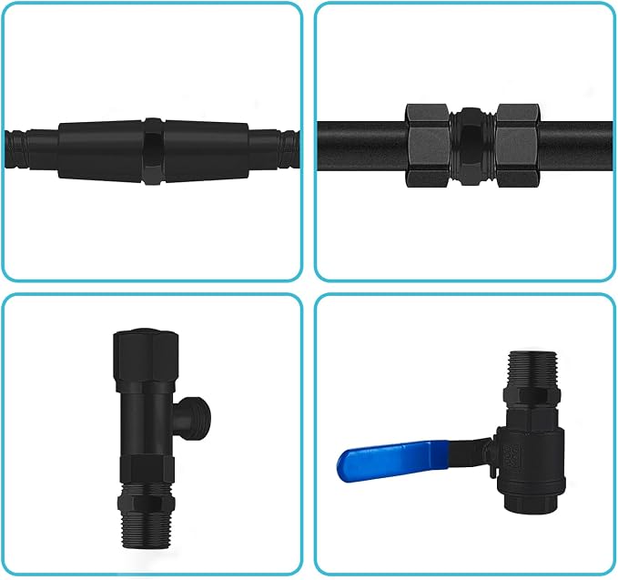 OFFO Shower Hose Extension Connector, 1/2 to 1/2 Shower Hose Extender Fitting - Image 7