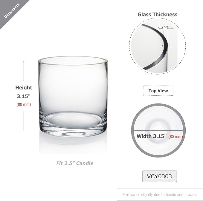 WGV Cylinder Vase, 1 Piece - Image 2
