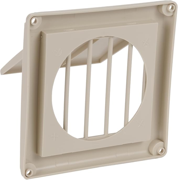 EverSafe 4" Dryer Vent Cover for Exterior Wall Vent Hood Outlet, Auto Airflow - Image 5
