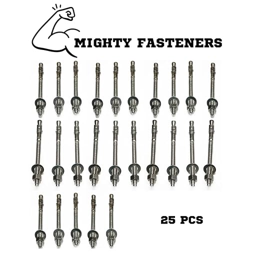 Mighty Fasteners Wedge Anchors – Heavy-Duty 304 Stainless Steel Expansion Bolts - Image 3