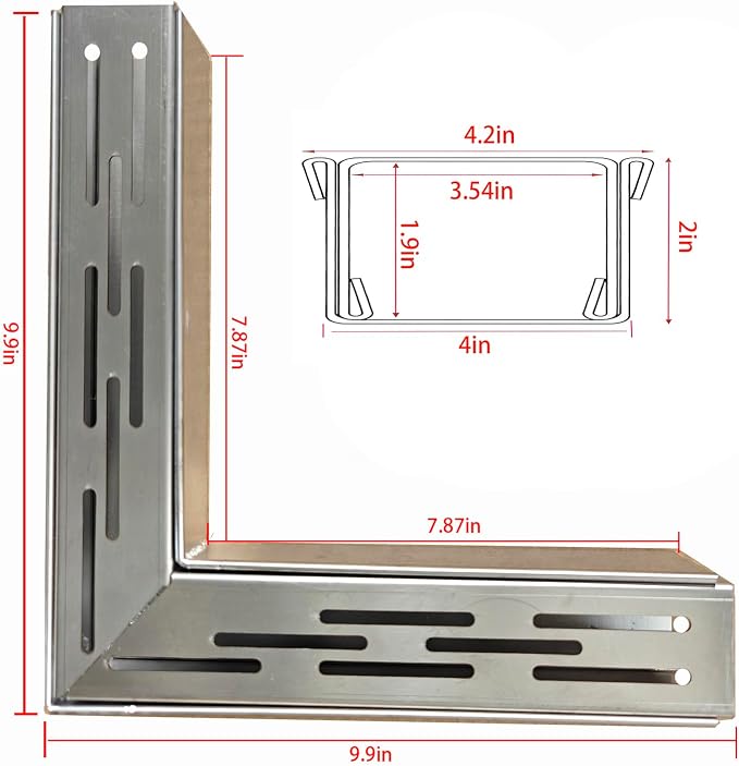 304 Stainless Steel Trench Drain Kit, Narrow Channel Drain - Image 2