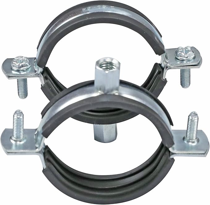 AKIHISA 5 Pack Split Ring Pipe Hanger Heavy Duty Adjustable Pipe Bracket Clamp - Image 6