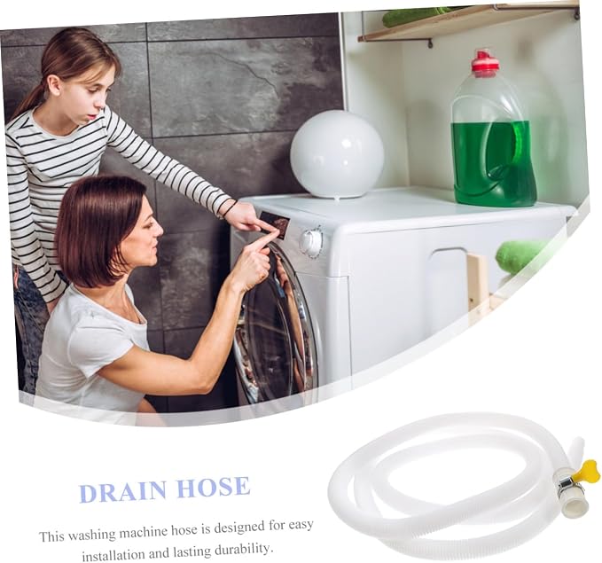 Cabilock 2pcs Washer Drain Hose Extension Air Conditioner Outlet Tube Clamp - Image 3