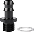 M18x1.5 Male Metric to 1/2 Barb Fuel Pump Inlet Adapter Fitting Aluminum Black by Podavelle