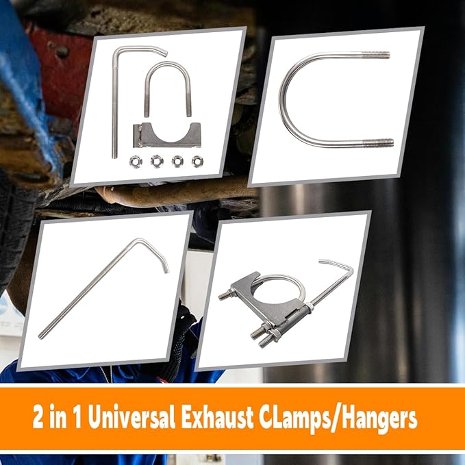 Stainless Steel 2 Inch Exhaust Clamps - Image 4
