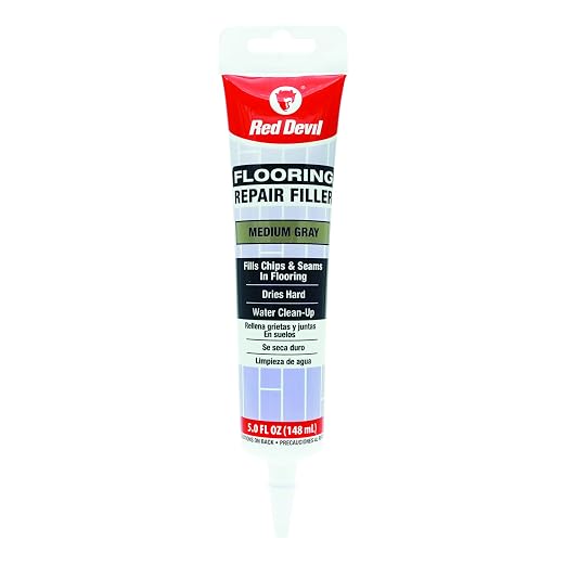 Red Devil 056050 Flooring Repair Filler, 5 oz., Medium Gray, 1 Pack by RedDevil