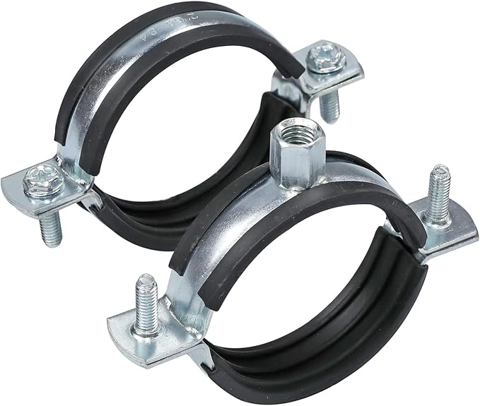 AKIHISA 5 Pack Split Ring Pipe Hanger Heavy Duty Adjustable Pipe Bracket Clamp - Image 3