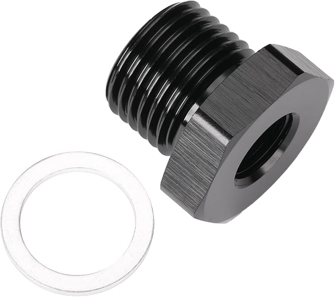 M16x1.5 Male Metric to 1/8 NPT Female Oil Pressure Sensor Adapter Fitting by Podavelle