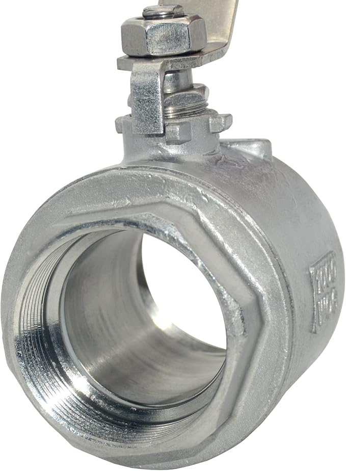 DAN SPEED 2" NPT Female 316 Stainless Steel Full Port Ball Valve Vinyl Handle - Image 6