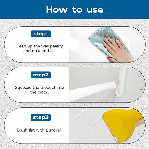 Wall Repair Cream, Wall Paste for Cracks and Holes，3Pcs | Wall Mending Agent - Image 4