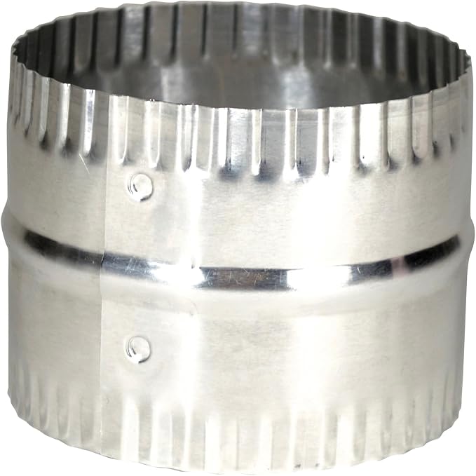 Deflecto 4” Duct Connector, Aluminum - Image 2
