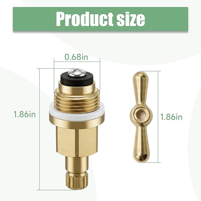 JURENGUDF New PK1100 Brass Globe Valve Stem and Bonnet Kit - Image 3