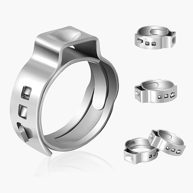 2000PCs 3/4 Inch PEX Cinch Clamp Rings, 304 Stainless Steel Crimp Rings by Seelink