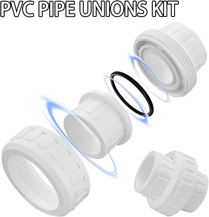 1" PVC Union Coupling Pipe Fitting PVC Adapter Schedule 40, EPDM O-Ring - Image 4