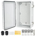 Electrical Junction Box, IP67 Waterproof Outdoor Box ABS Plastic Enclosure by Qukipet