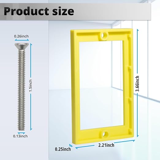 HXH Single Gang Receptacle Outlet Box Extender, 1/4 Inch, 1 Pack | - Image 2