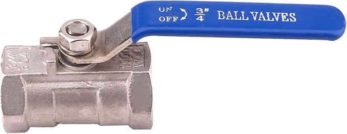 DERNORD Stainless Steel 3/4 Inch Ball Valve 1PC Type NPT Standard Port - Image 2