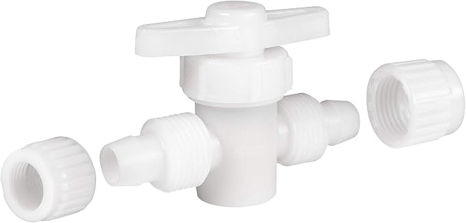 RecPro 1/2" Flair-It Shutoff Valve | PEX & Gray Tubing | 1-Pack - Image 3