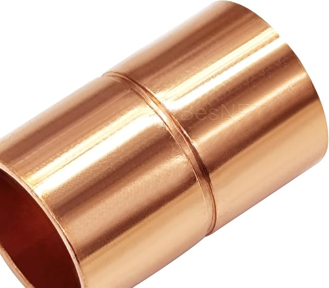 10 Pcs 1/4 Inch Straight Copper Coupling Fittings, Pipe Solder Joint | C X C - Image 6
