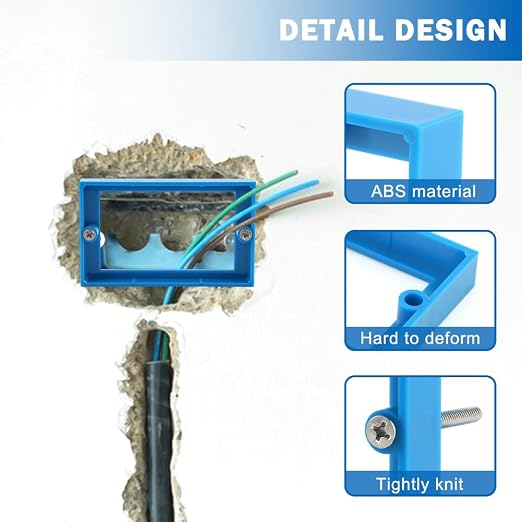 6pcs 1/4" Single Gang Outlet Box Extenders - Image 3