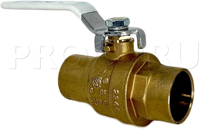 PROCURU 3/4-Inch Sweat Heavy Duty Brass Ball Valve, Full Port, 600 WOG - Image 3