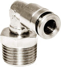 Beduan Brass BPL Push to Connect Air Fittings Elbow 1/4" Tube OD x 1/2" NPT by Beduan