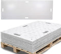 12 Pk 4' x 8' - 1/2" Thick Heavy Duty White Ground Protection Mats - Easily by MyteeProducts
