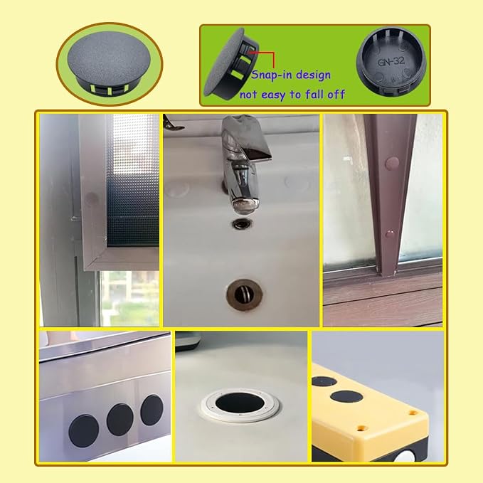 365pcs Black Plastic Recessed Hole Plugs - Image 5