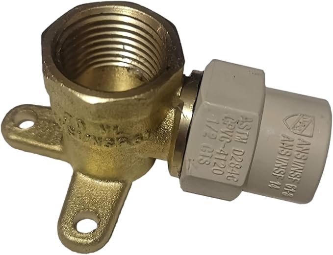 XFITTING 10 Pack 1/2 in Female NPT x 1/2inch CPVC Drop Ear Elbow - Image 2