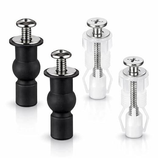 2 Set Toilet Seat Screws, Stainless Steel Toilet Seat Bolts by Unknown