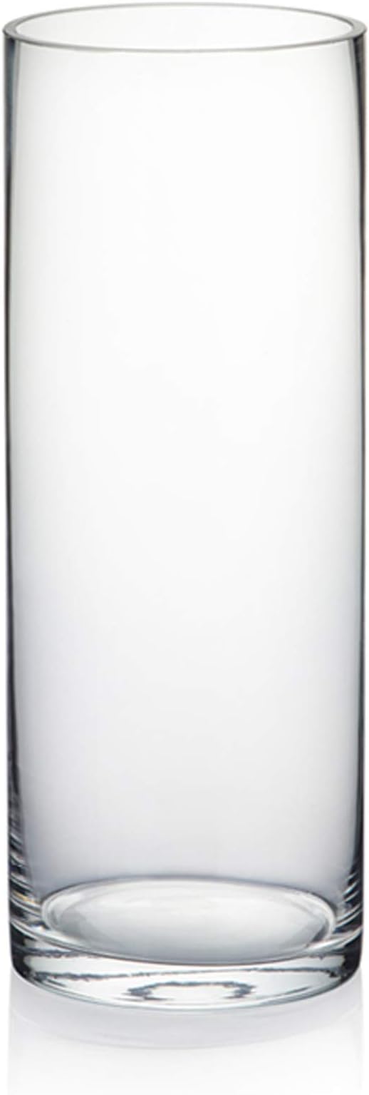 WGVI Quality Thick Clear Cylinder Glass Vases, Bud Vase Skinny Narrow Floral by WGVInternational-OpusGlassware