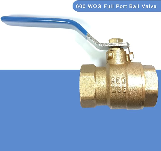 1 inch ball valve NPT Female Threaded Brass Ball Valve, US Standard 1” Brass - Image 4