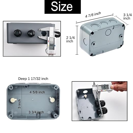 IP66 Outdoor Junction Box, Nineleaf 6PK Weatherproof Electrical Boxes - Image 5