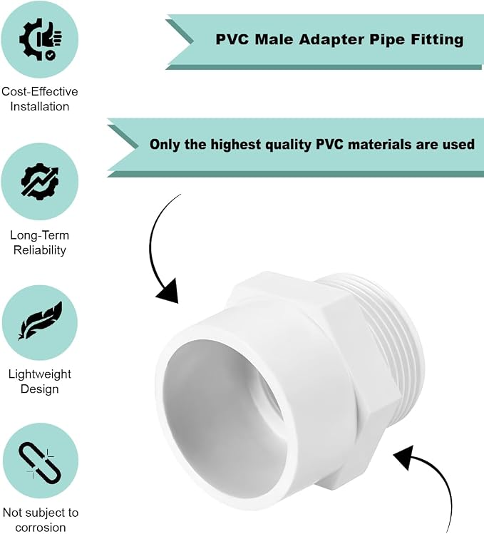 1 Inch PVC Male Adapter Pipe Fitting - Image 5