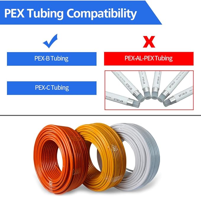 90pcs 1/2" PEX Fittings, Elbow TEE Straight Couplings Set, PEX Brass Crimp - Image 5
