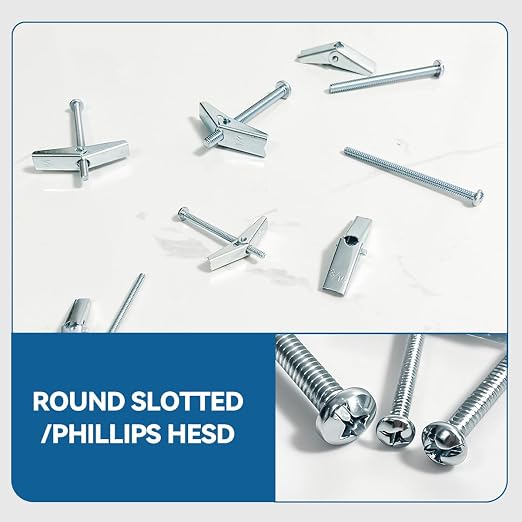 3/16X3-Inch Toggle Bolt and Wing Nut - Image 4