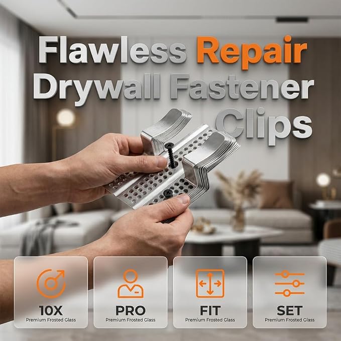 Drywall Repair Clips, Stainless Steel Drywall Clips Kit - Image 6