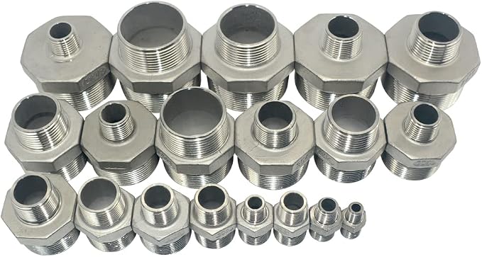 2" Male NPT to 1-1/4" Female NPT Female Reducing/Reducer Bushing Pipe Fitting - Image 6