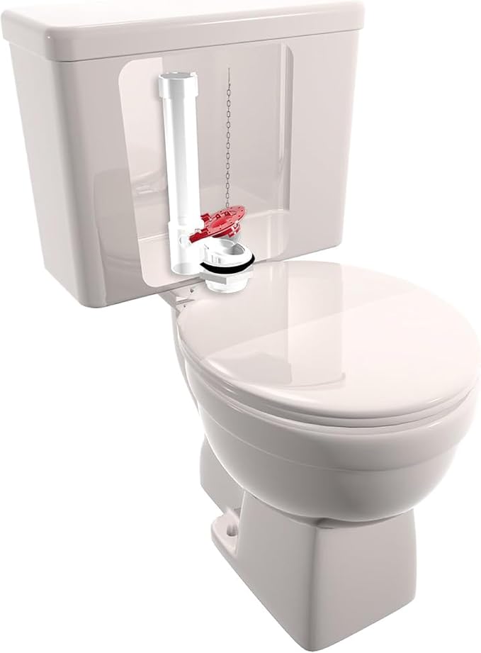 PlumbCraft 3-in. Red Flapper Tank Ball 7543200, Toilet Flapper Replacement Kit - Image 6