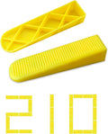 Tile Leveling System Wedges 210 pcs Reusable Tile Leveler Wedges by Unknown