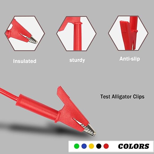 Alligator Clip to Alligator Clip Silicone Jumper Wire | Alligator Clip - Image 4